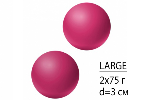 LT Вагинальные шарики без цепки "Emotions Lexy Large Pink" розовые