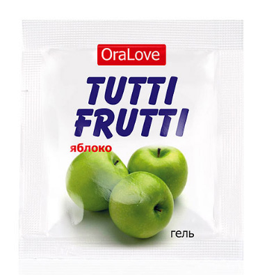OraLove Лубрикант Tutti-Frutti яблоко, 4 гр